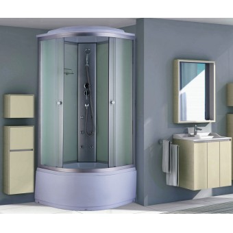 Перейти на страницу товара Душевая кабина Niagara NG-2308-14G, 900х900х2150, высокий поддон 45см, стекло матовое