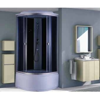 Перейти на страницу товара Душевая кабина Niagara NG-2508-14, 900х900х2150, высокий поддон 45см, стекло тонированное