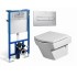 Комплект унитаз подвесной Roca HALL с крышкой микролифт + Инсталляция Roca DUPLO WC