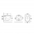 Комплект инсталляция Geberit Delta 21 Duofix и унитаз подвесной безободковый OWL Eld Cirkel-H, сиденье микролифт, кнопка смыва хром