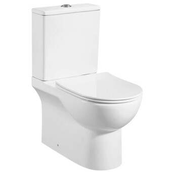 Унитаз-компакт Azario Ambra AZ-848 безободковый, с сиденьем микролифт