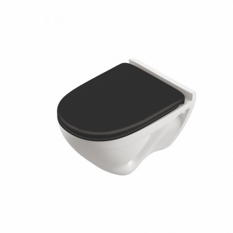 Перейти на страницу товара Унитаз подвесной Sanita Luxe Attica DM Color Black
