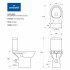 Унитаз компакт Cersanit ETIUDA 579 NEW CLEAN ON 3/6,