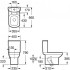Унитаз- компакт Roca DAMA SENSO с микролифтом