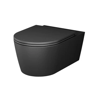 Унитаз подвесной с сиденьем микролифт AM.PM Func безободковый черный