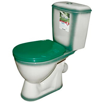 Унитаз-компакт ROSA 'ЛИРА' цвет зеленый декор