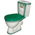 Унитаз-компакт ROSA 'ЛИРА' цвет зеленый декор