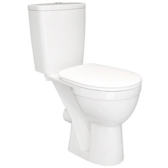 Унитаз-компакт ROSA 'РЕССА' цвет белый (2-реж.арматура+сиденье, высота от пола до сиденья 450 мм)