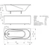 Акриловая ванна 160x70 Aquatek Либерти