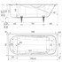 Ванна чугунная Сибирячка 170х75 сручками