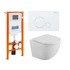 Комплект унитаз с инсталляцией и кнопкой BelBagno Uno SR-BIANCO