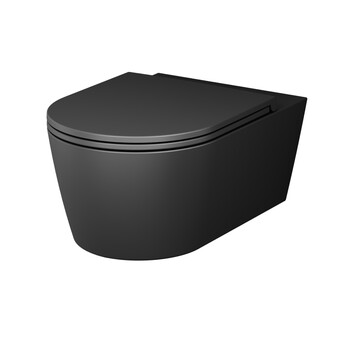 Унитаз подвесной Am.Pm Func C8F1701MBSC черный матовый, с крышкой микролифт