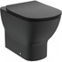 Унитаз приставной Ideal Standard Tesi AquaBlade T0077V3 Silk Black черный матовый