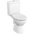 Унитаз-компакт VitrA S10 9864B003-7201 безободковый, с микролифтом
