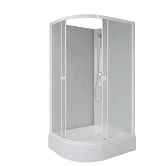 Душевая кабина Niagara Promo P100/70/26R/MT/BK 100х70 R стекло матовое, профиль белый