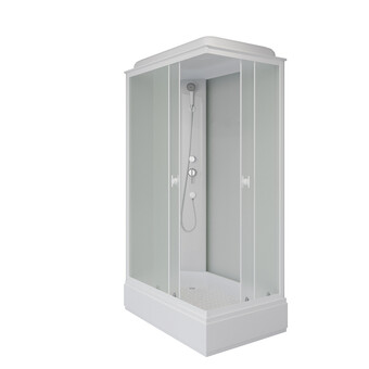 Душевая кабина Niagara Promo P120/80/26Q/MT 120x80x215 см, профиль белый, стекло матовое