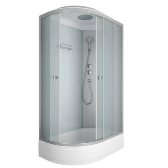 Душевая кабина Niagara Eco E120/80/26R/MT 120x80x215 см, профиль хром матовый, стекло матовое