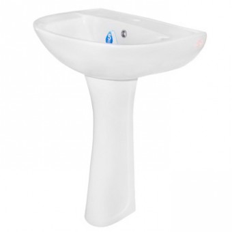 Умывальник с пьедесталом тюльпан SANTERI 'ВИКТОРИЯ' цвет белый